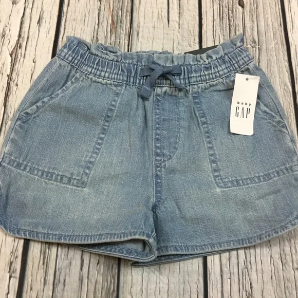 Gap Girls 18-24 2T 4T 5T Unicorn Shirt & Denim Shorts Outfit. NWT - Picture 3 of 6